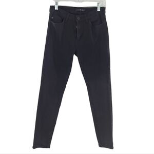 Kancan KC11214BK Womens Alani Jeans Mid Rise Super Skinny Black Stretchy 9‎ / 28